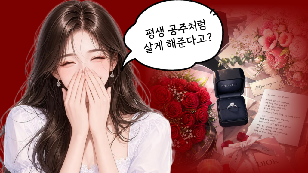 남자가 매달리는 여자
